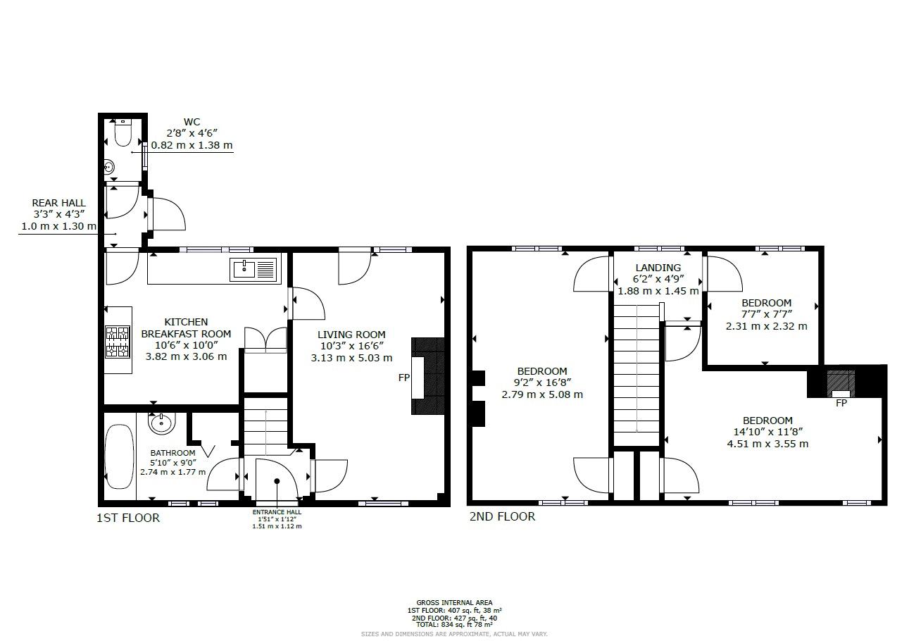 Rutland Road, Stamford PE9, 3 bedroom terraced house for sale