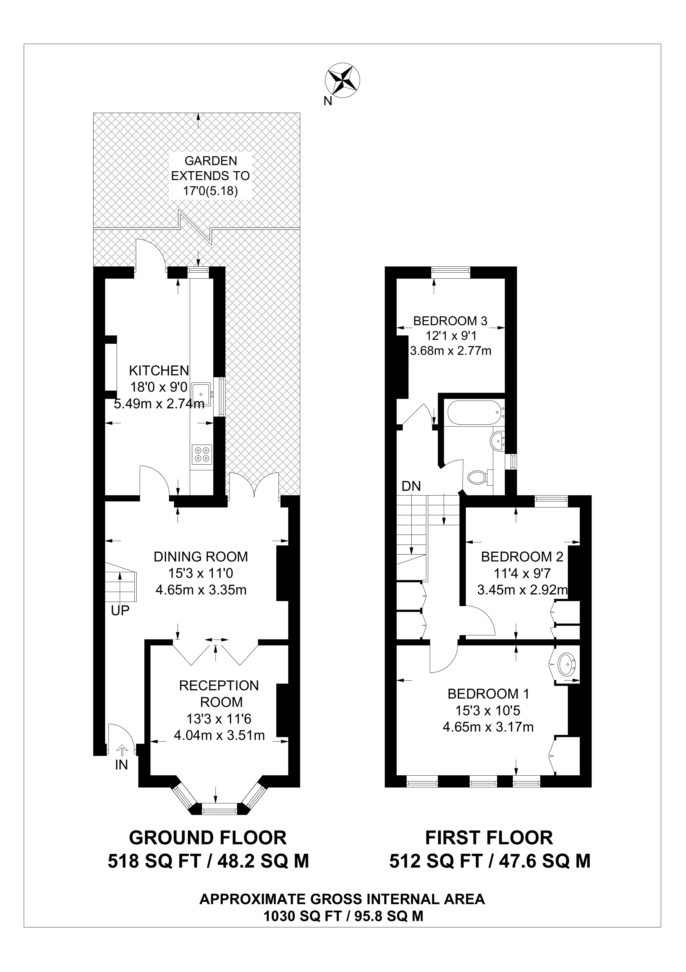 3 Bedrooms  to rent in Chatto Road, Between The Commons SW11