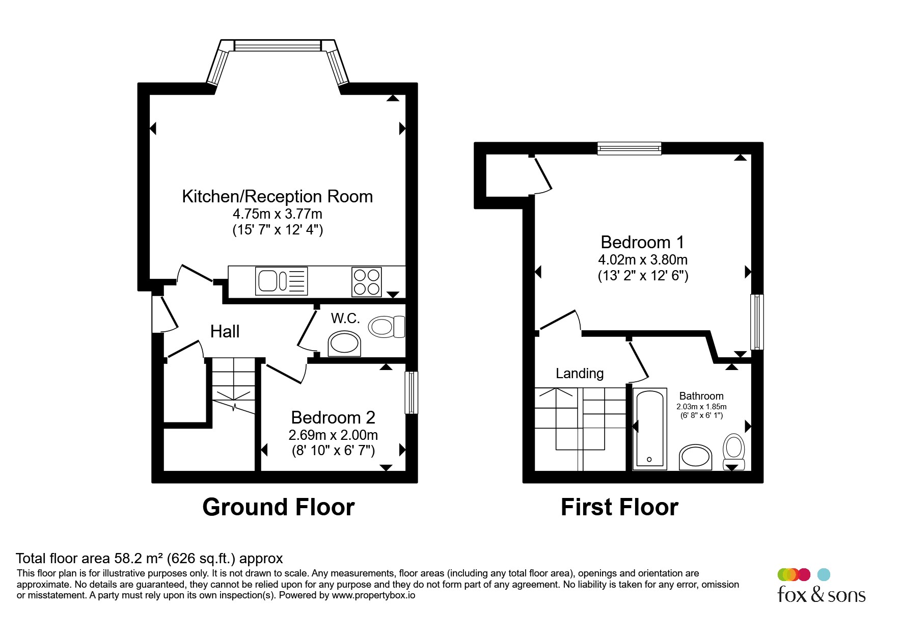 Priory Road, Hastings floorplan