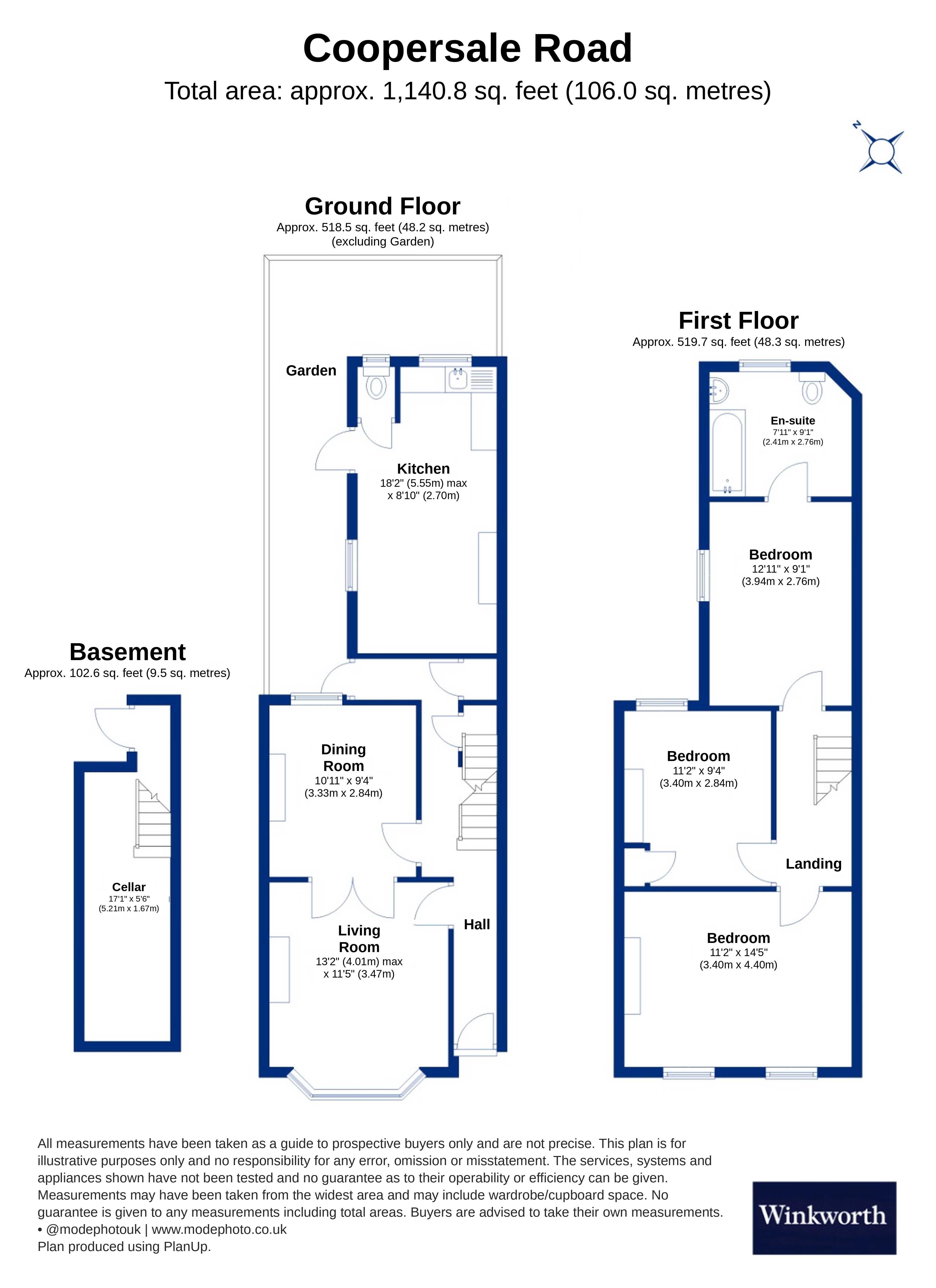 12, Coopersale Road, London floorplan