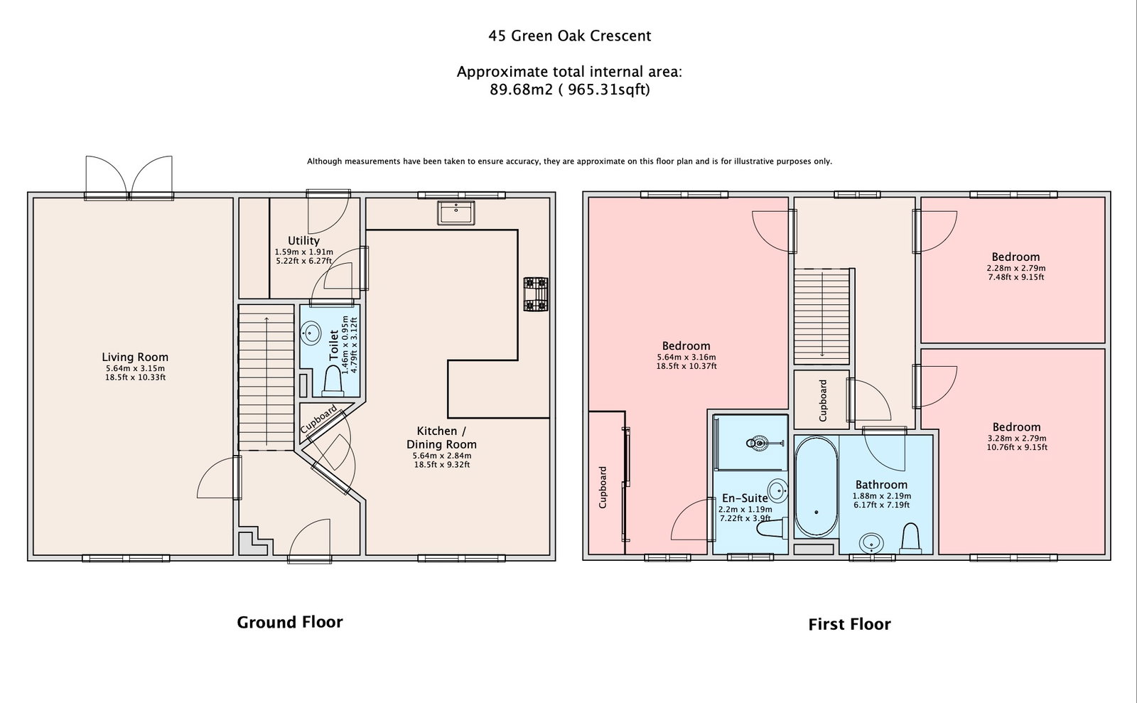 45, Green Oak Crescent, Sittingbourne floorplan