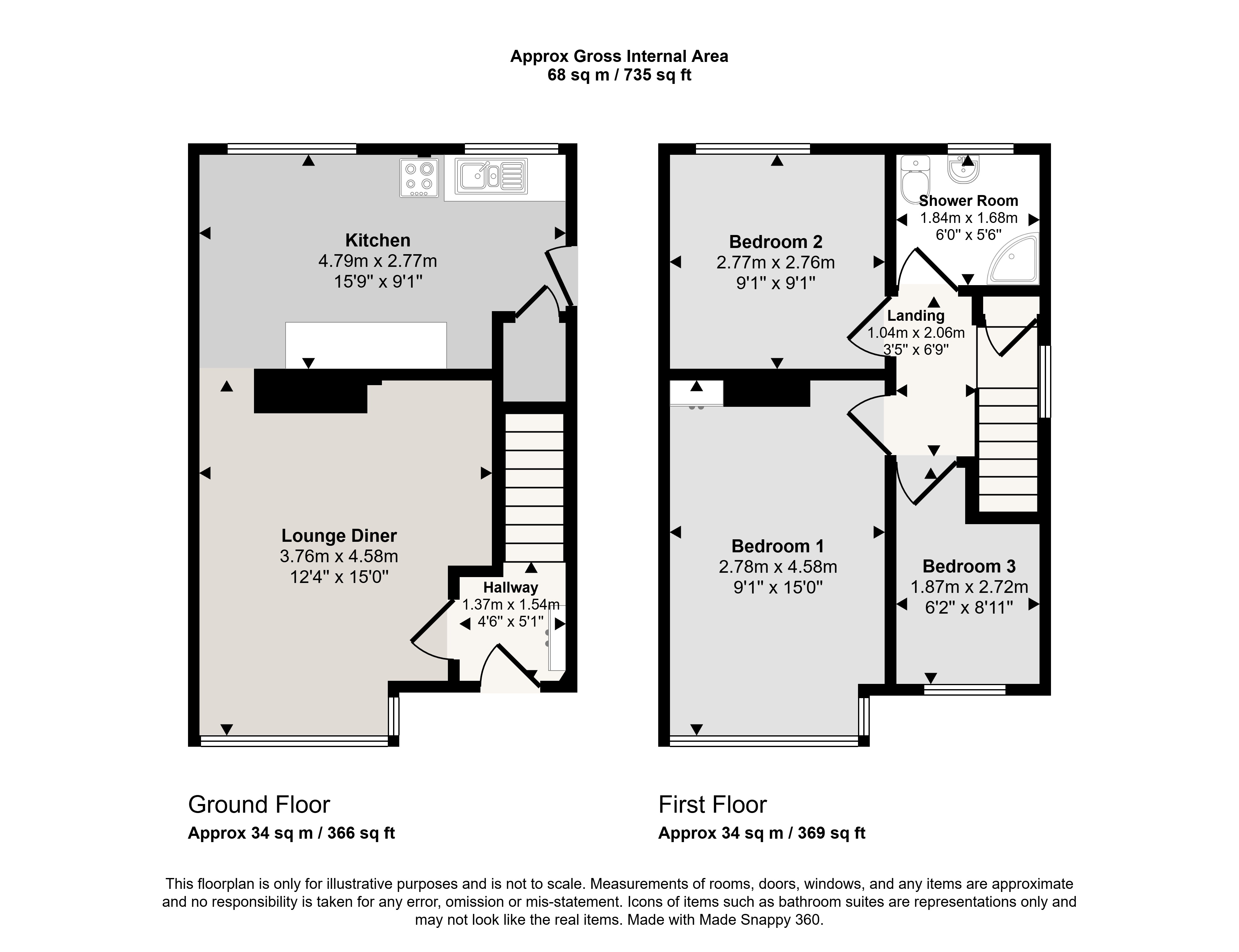 1, Harewood Road, Manchester floorplan