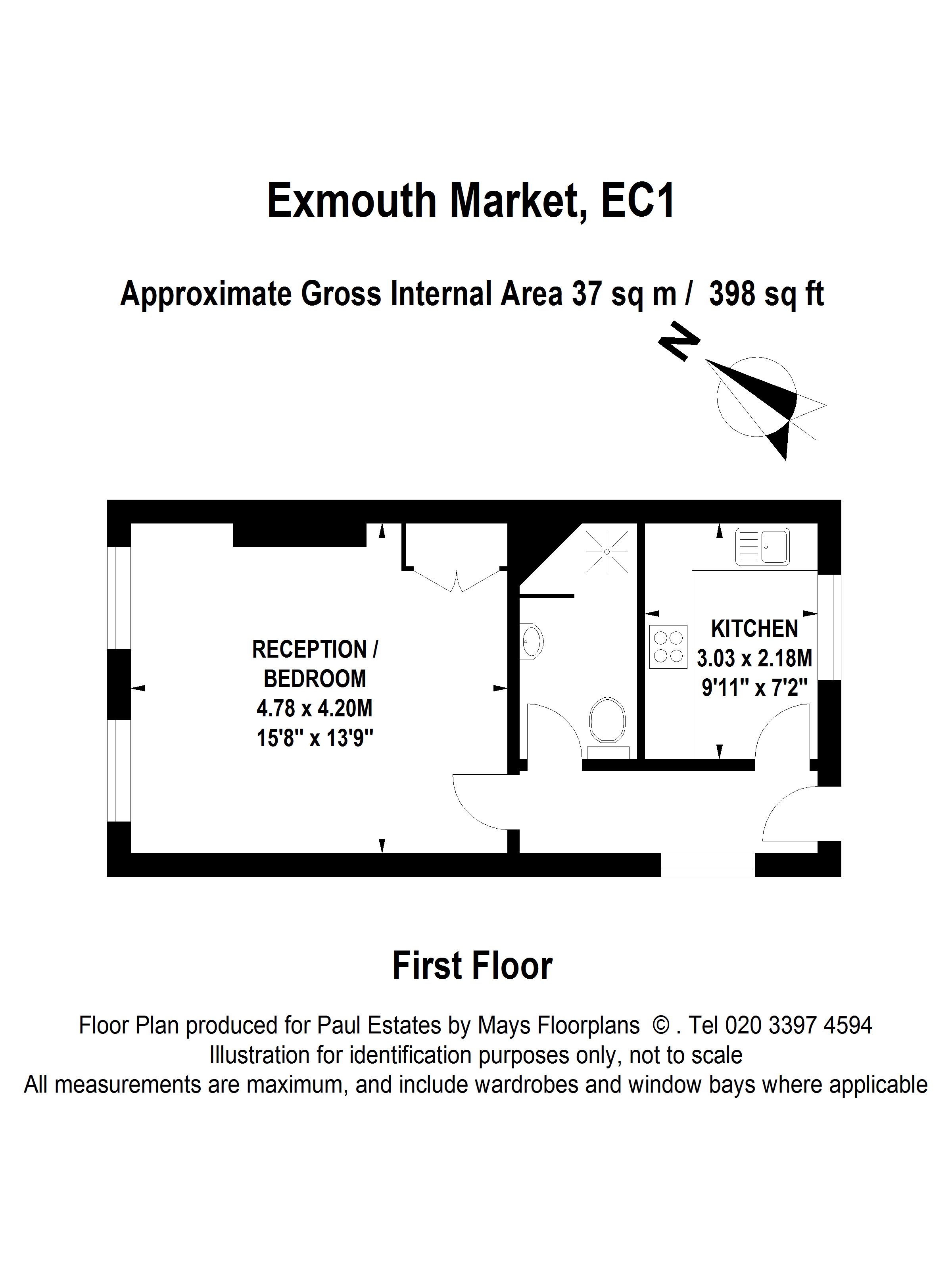 64A, EXMOUTH MARKET, LONODN floorplan