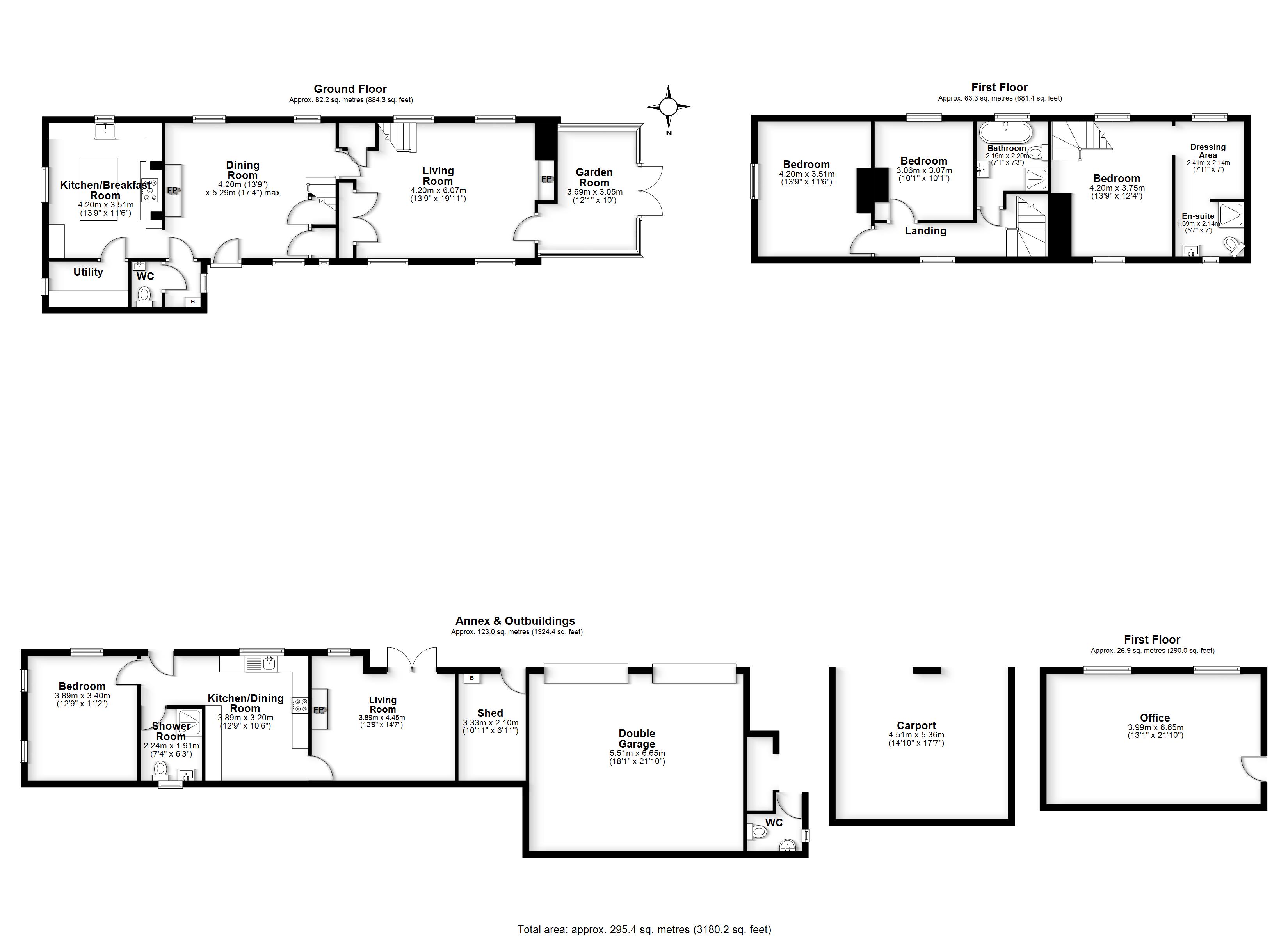 1, Catfoot Lane, Lambley floorplan