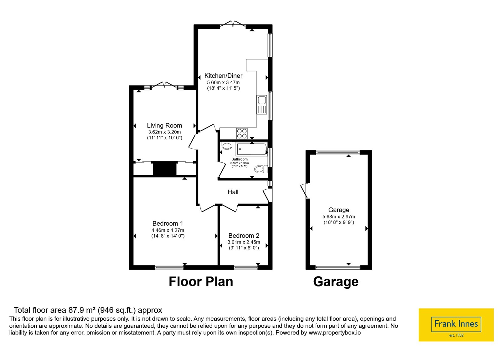 70, Boxley Drive, Nottinghamshire floorplan