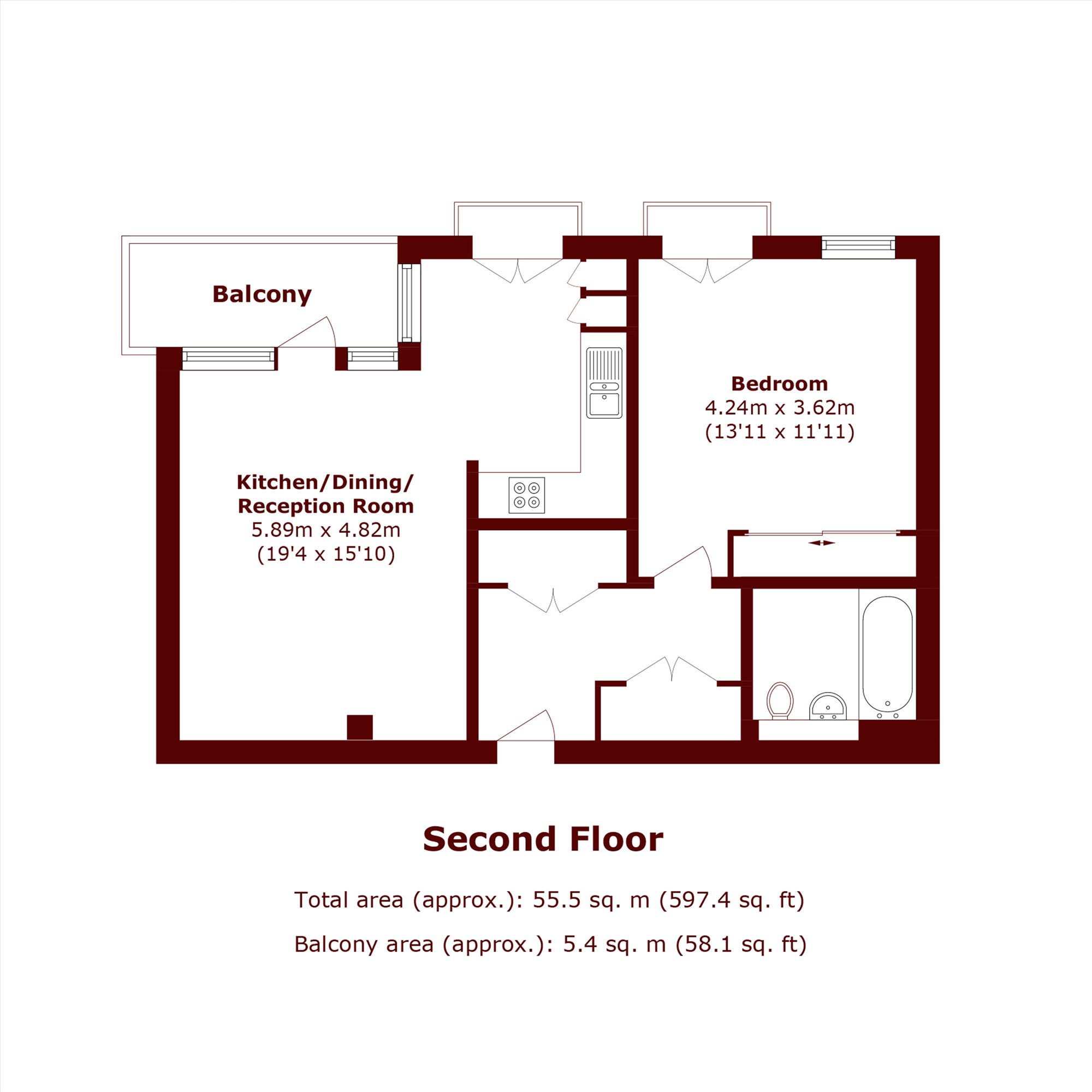 Kilburn Park Road, London floorplan
