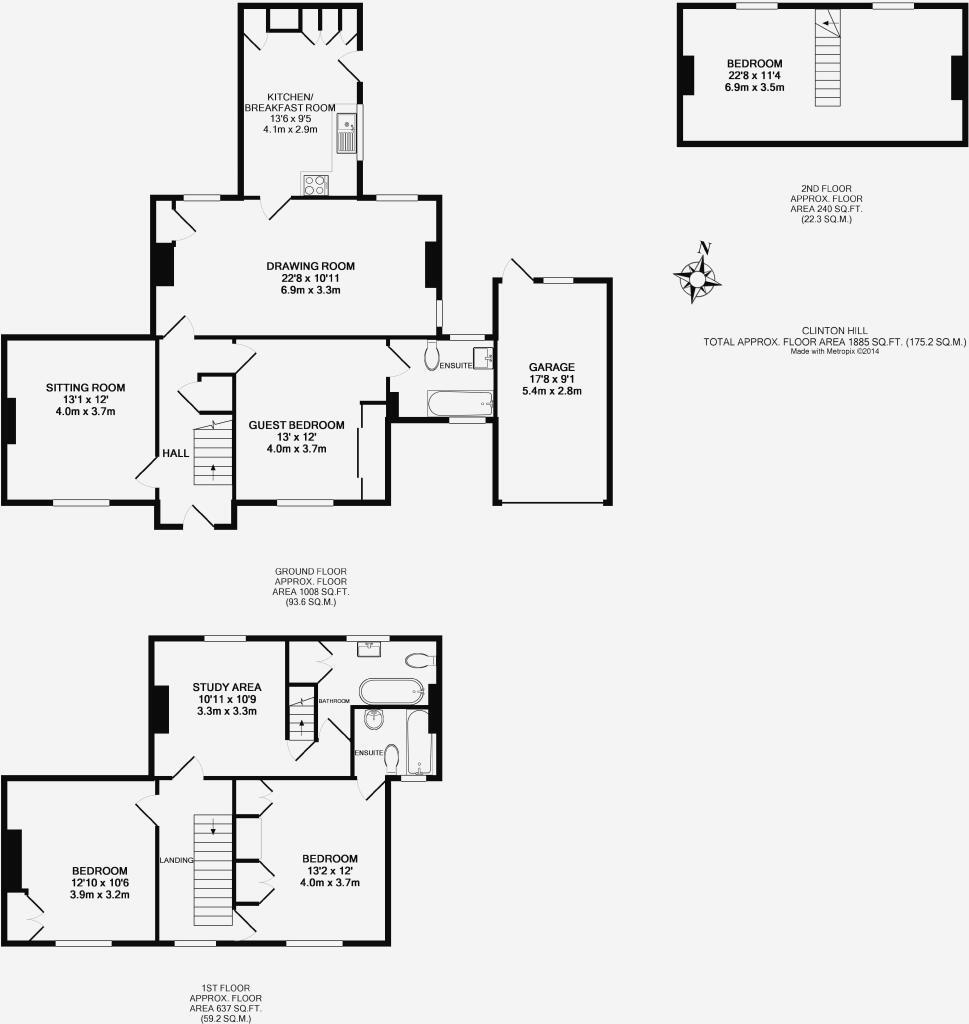 Bedford Lodge, Clinton Hill, Lingfield floorplan