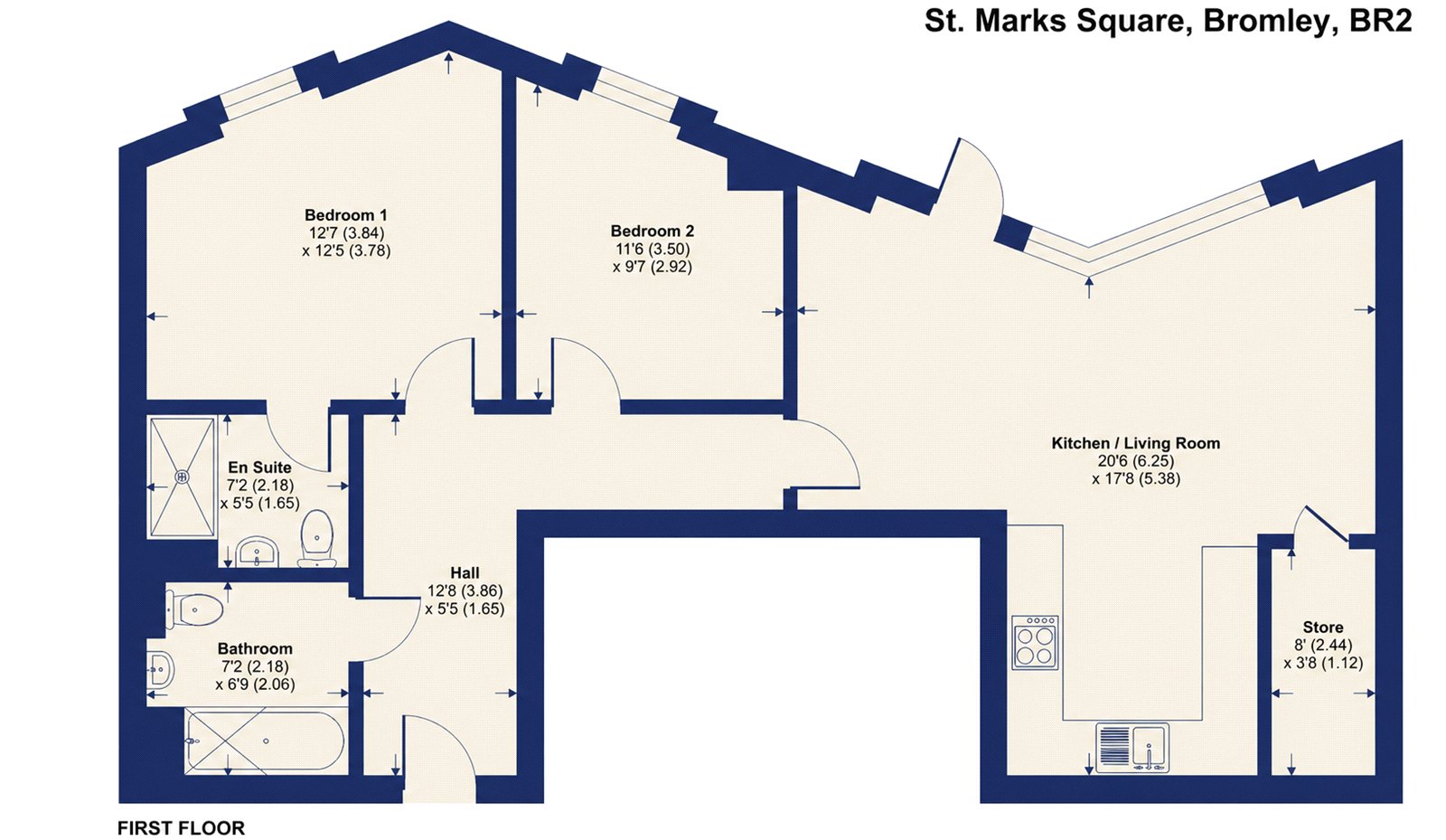 MOAT OR, 3, Varney Court, Bromley floorplan