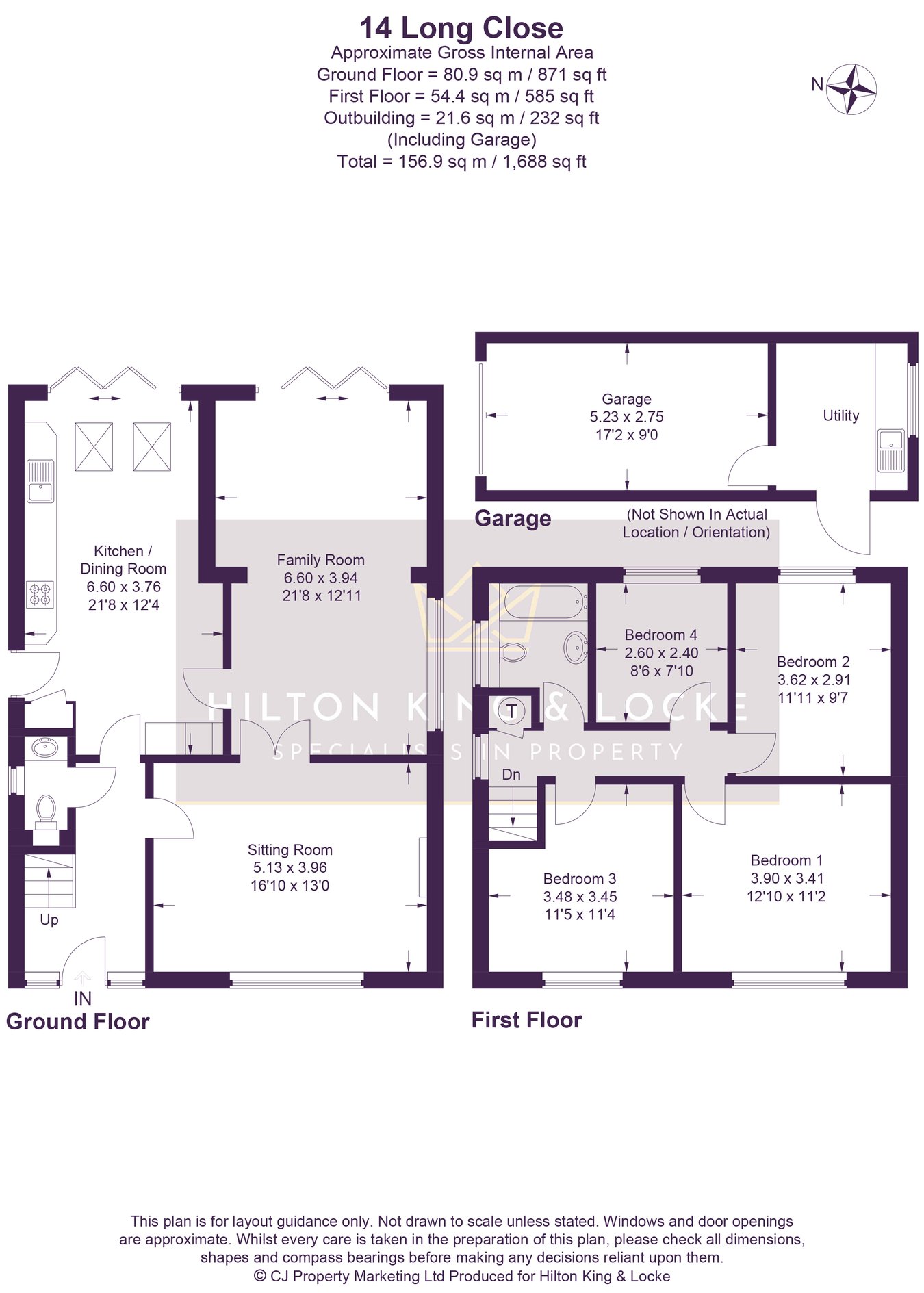 14, Long Close, Farnham Common floorplan