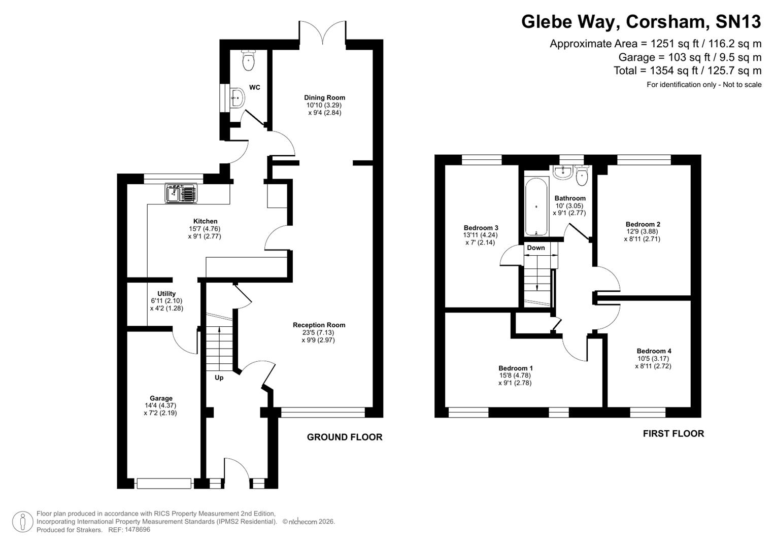 14, Glebe Way, Corsham floorplan
