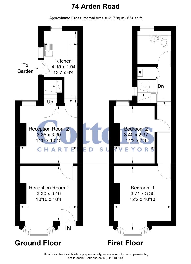 74, Arden Road, Birmingham floorplan
