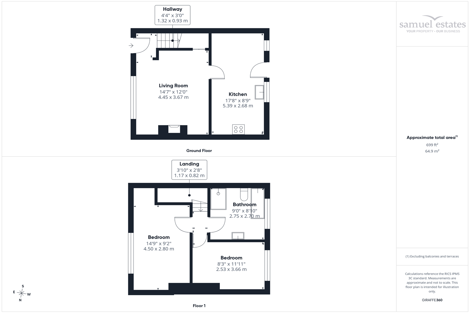 134, Phipps Bridge Road, London floorplan