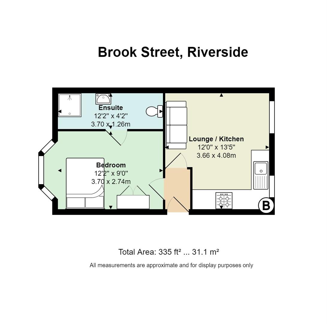 1 Bedrooms Flat to rent in Brook Street, Cardiff CF11