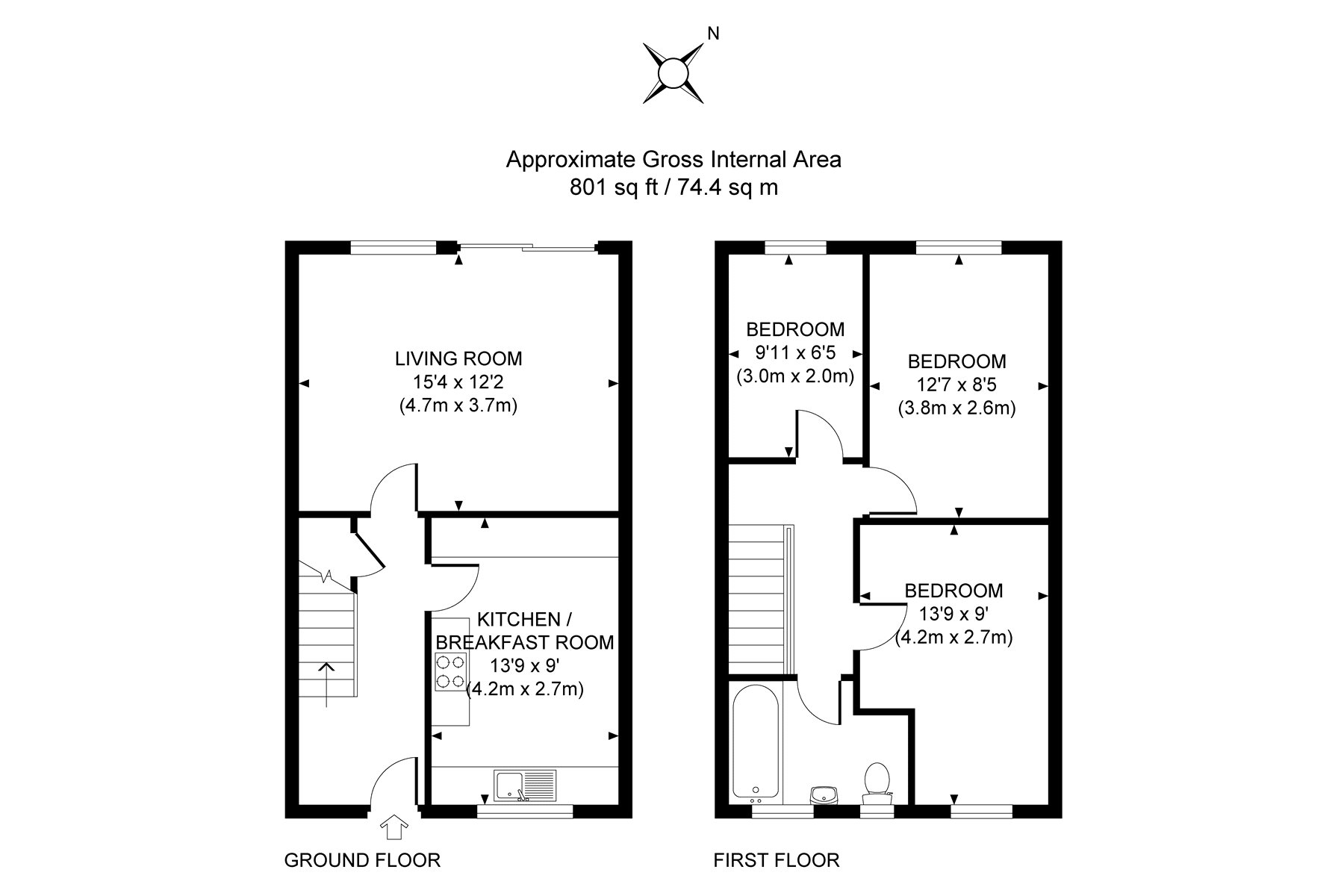 St Johns, Woking, Surrey GU21, 3 bedroom terraced house for sale