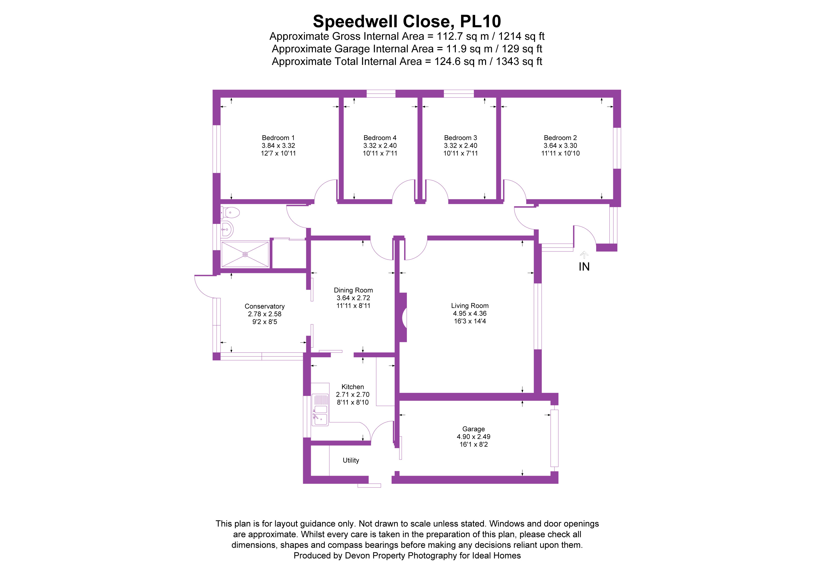 1, Speedwell Close, Cornwall floorplan