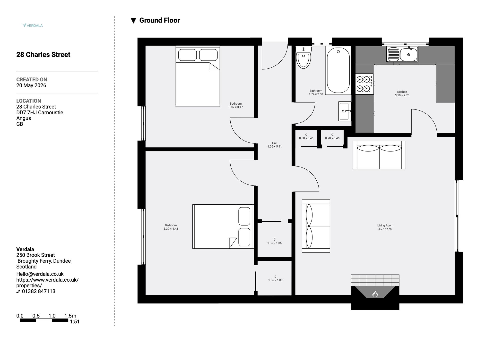 28 Charles Street, Carnoustie floorplan
