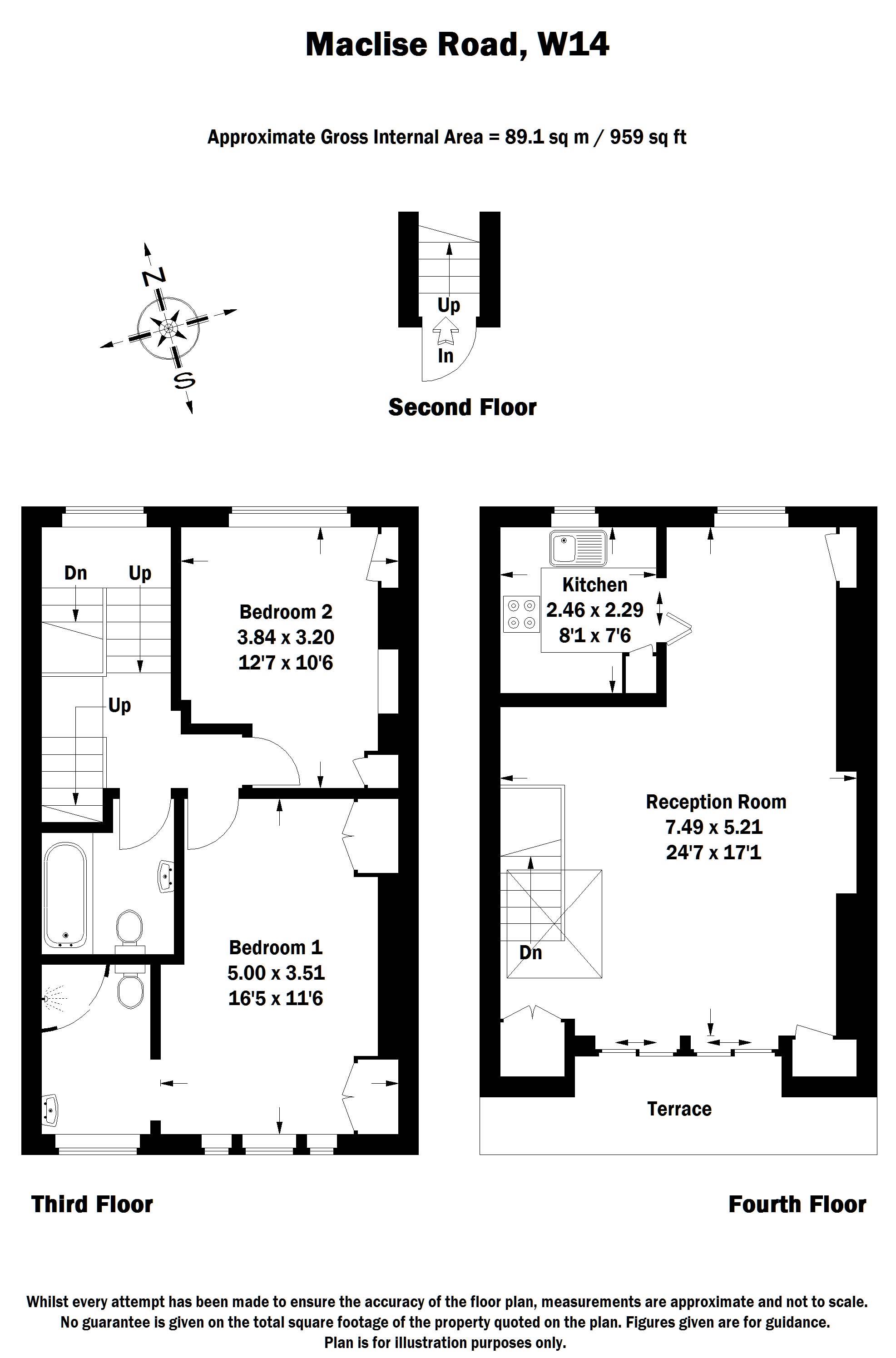 2 Bedrooms Flat to rent in Maclise Road, London W14