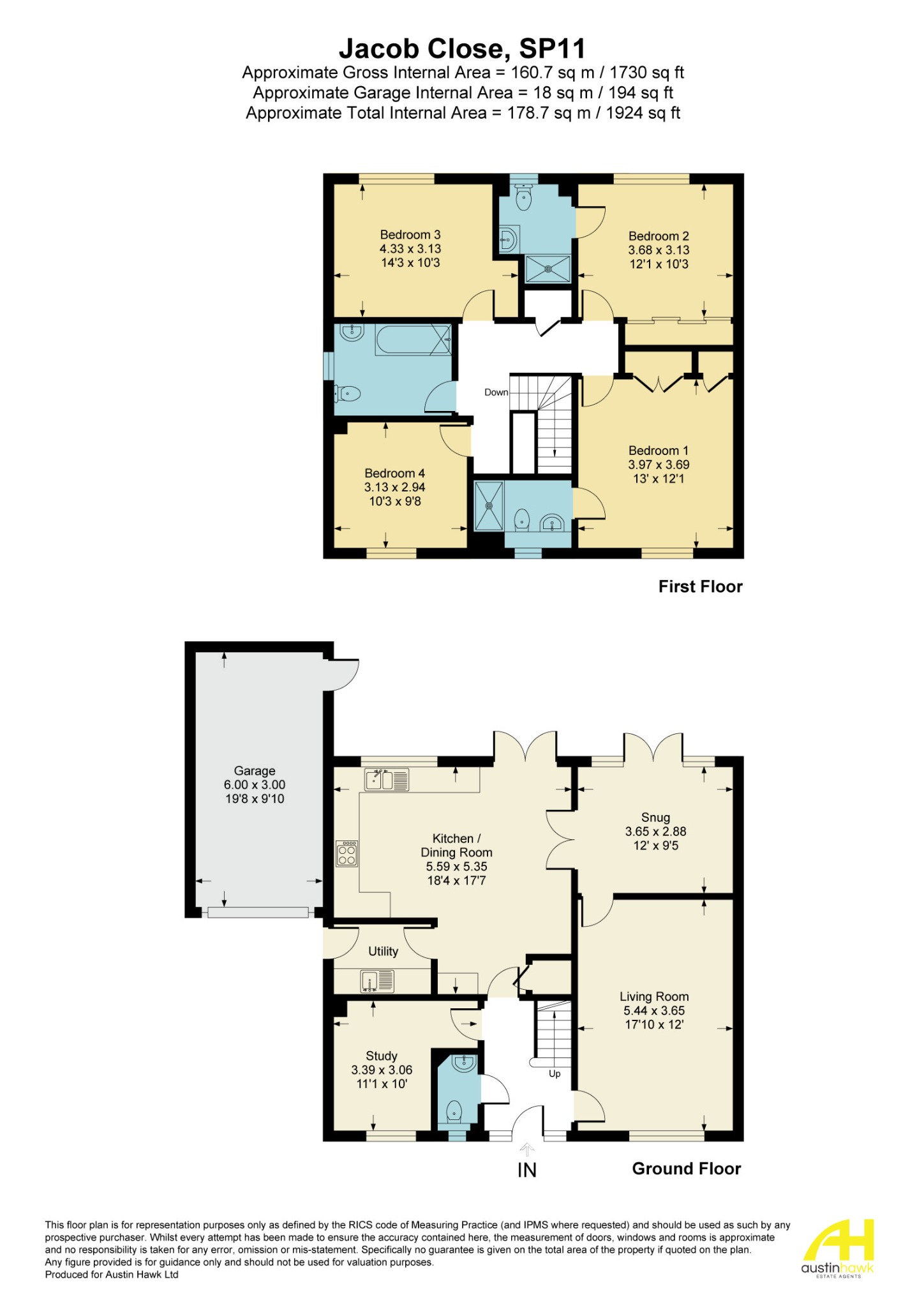 2 Jacob Close, Andover floorplan