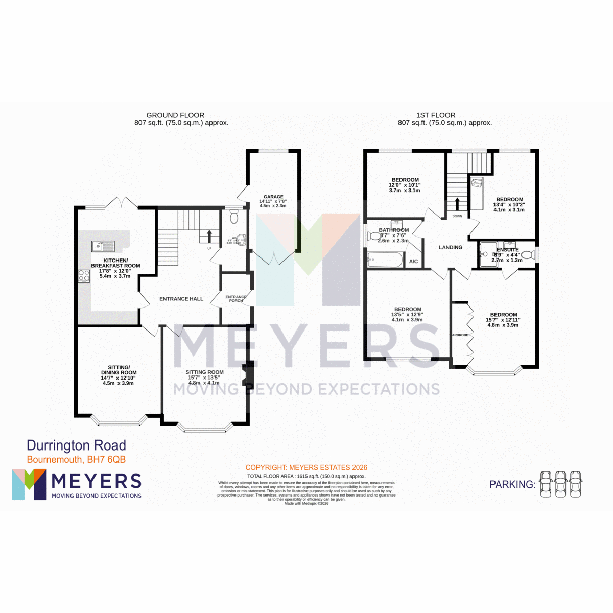 52, Durrington Road, Bournemouth floorplan