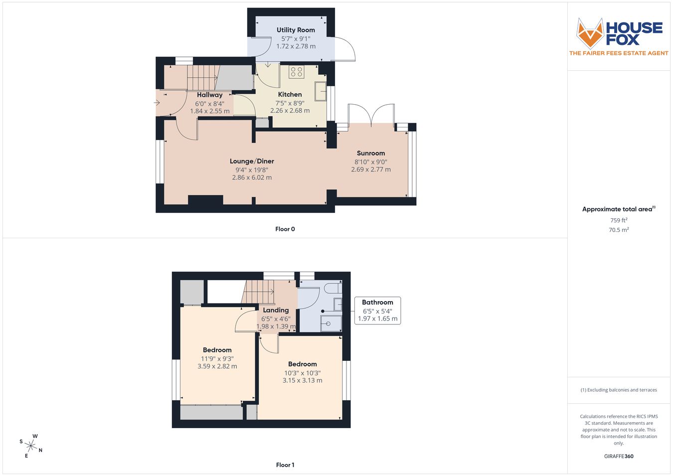 12, Avon Close, Weston-Super-Mare floorplan