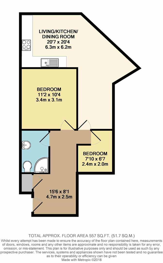 Flat 121, Sentinel House, Surrey Street, Norwich floorplan