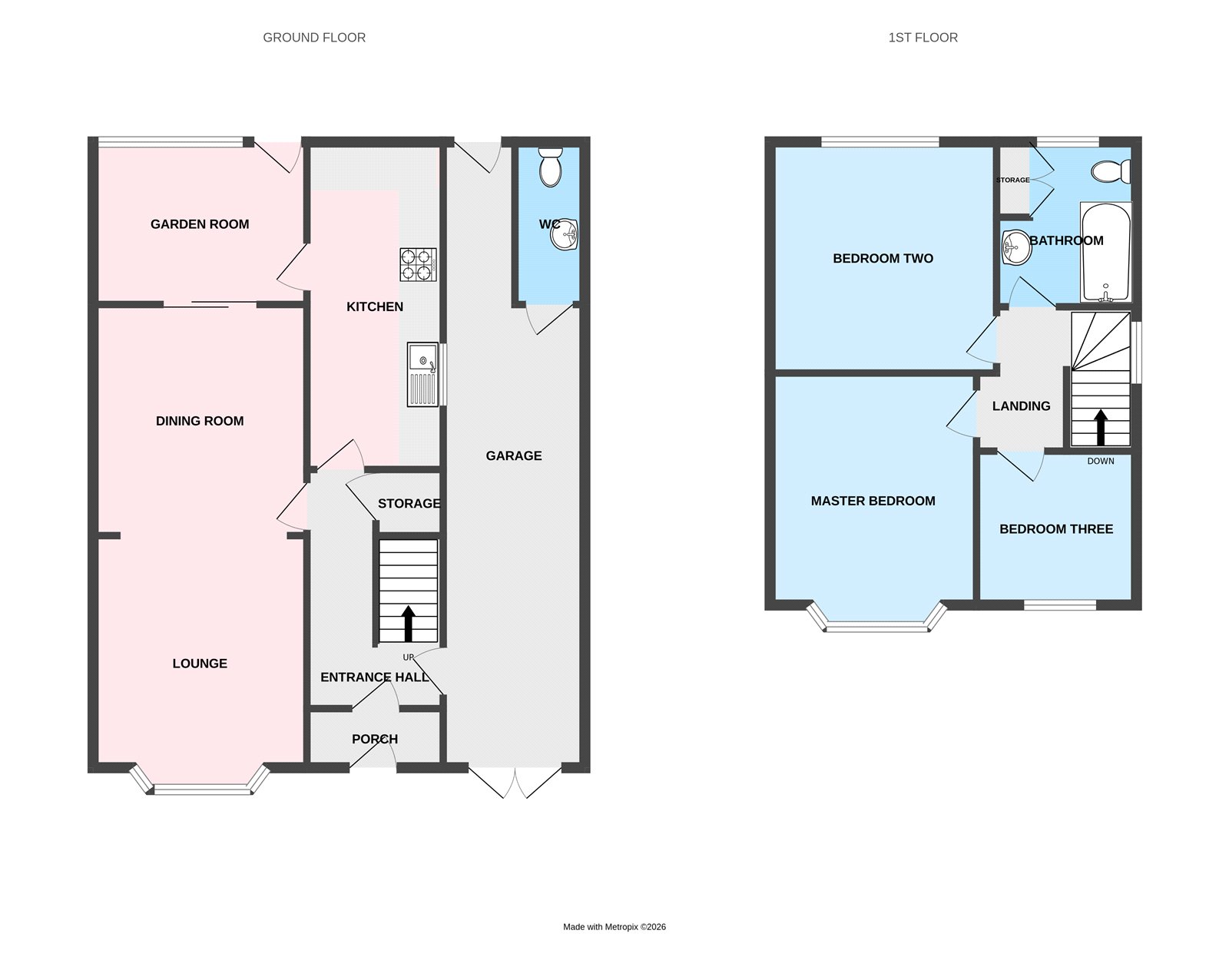 6, Derwent Road, Wolverhampton floorplan