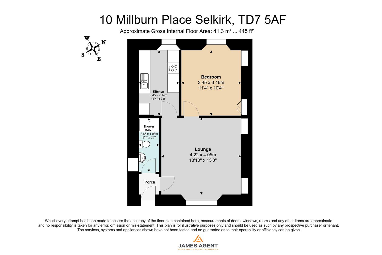 10, Millburn Place, Selkirk floorplan