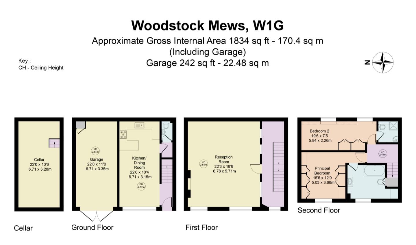46,, Woodstock Mews, London floorplan