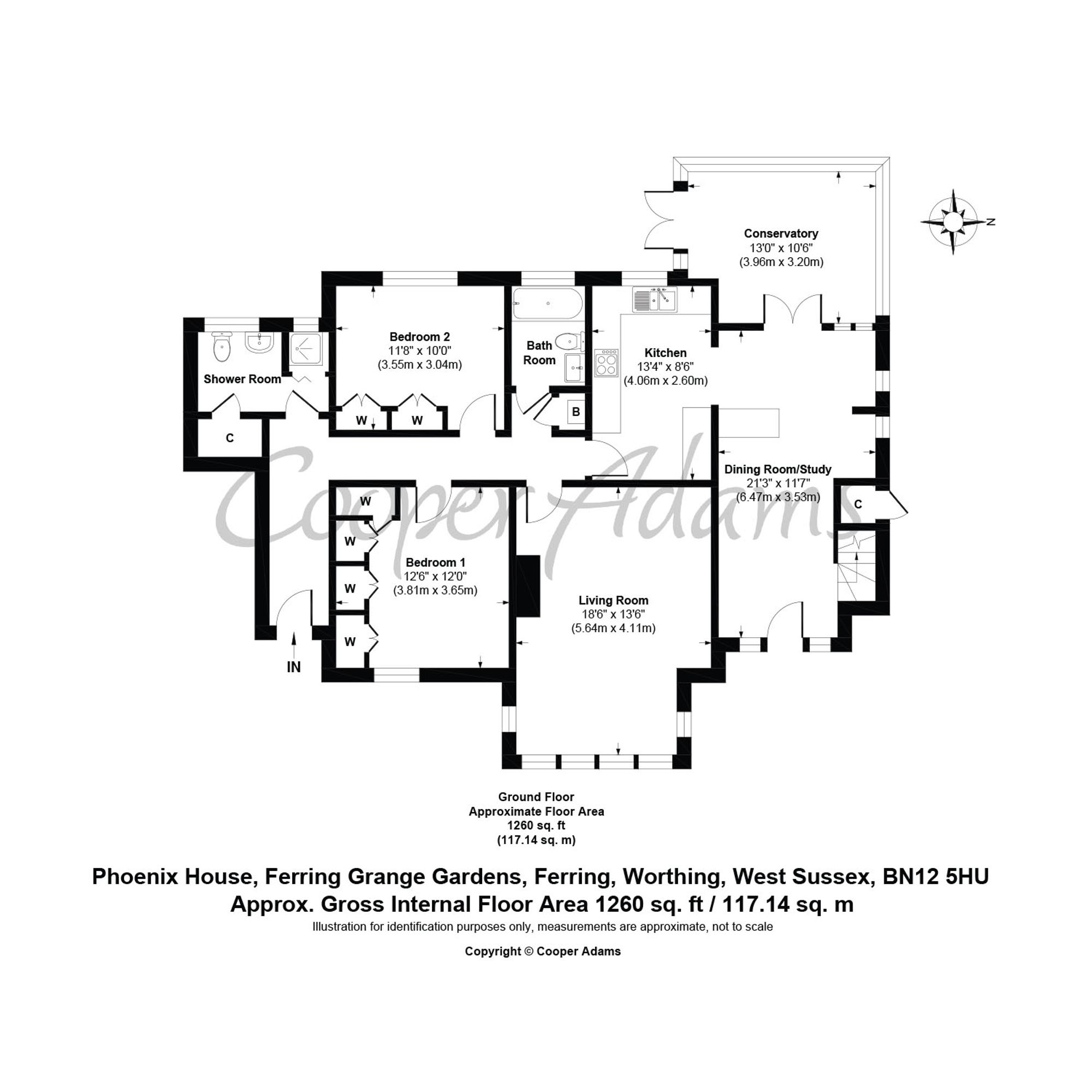 1 Phoenix House Ferring Grange Gardens, Worthing floorplan