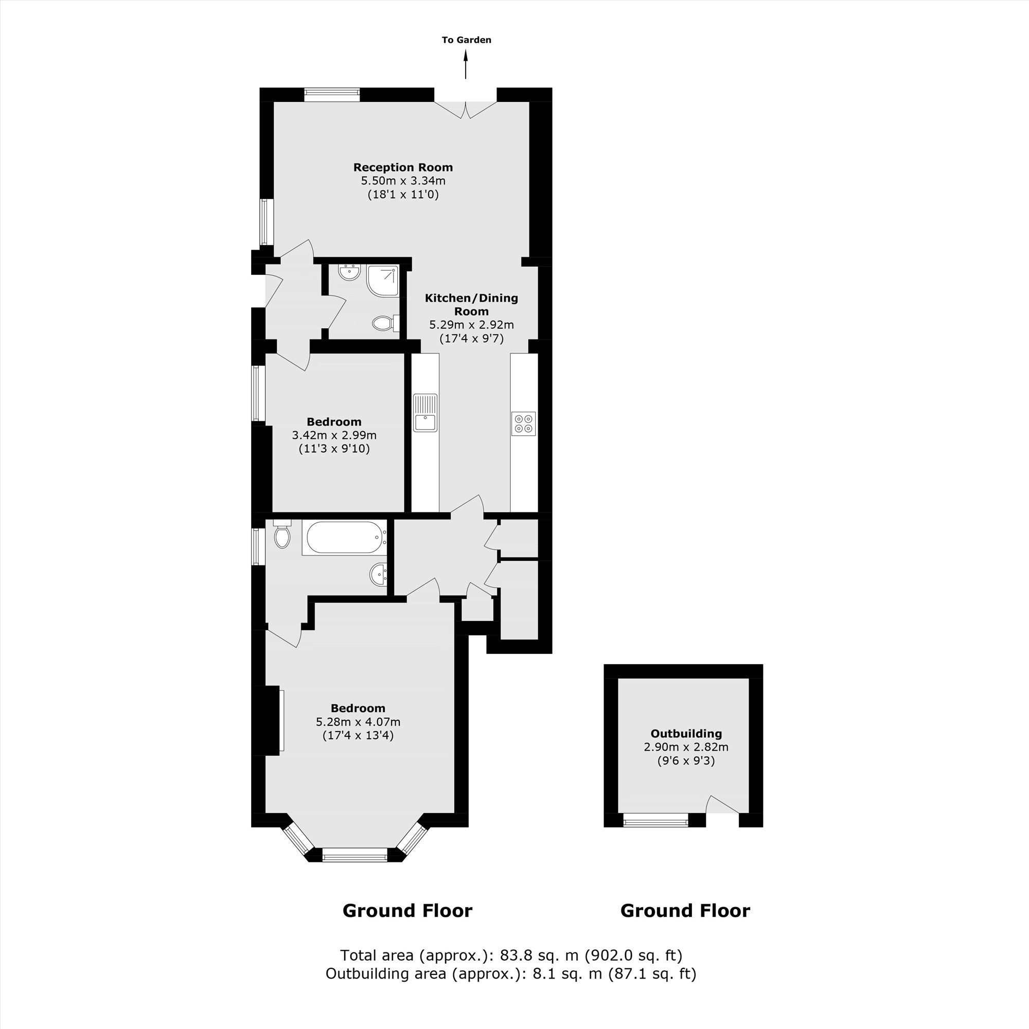 170, Grove Lane, London floorplan