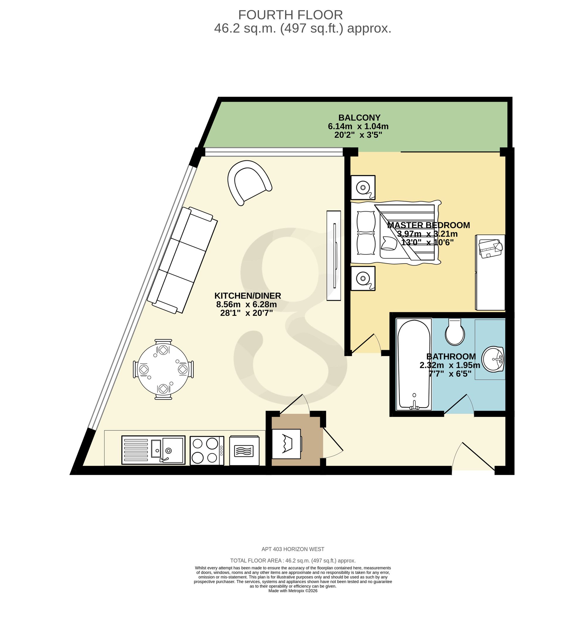 Apt W403, Horizon West La Rue De L'etau, Jersey floorplan