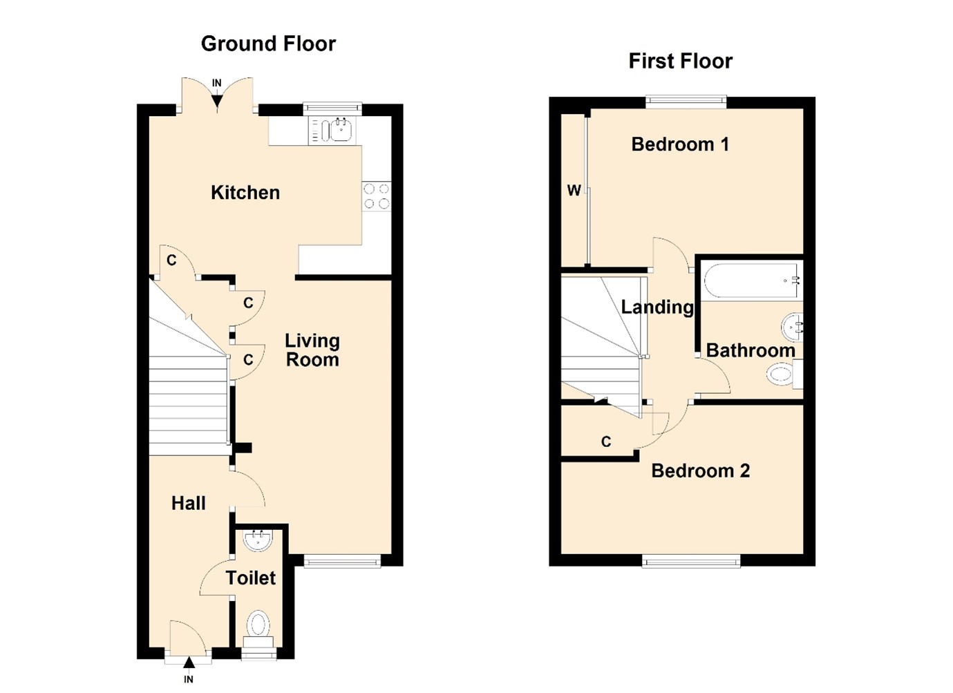 Middlebank Rise, Dunfermline KY11, 2 bedroom terraced house for sale
