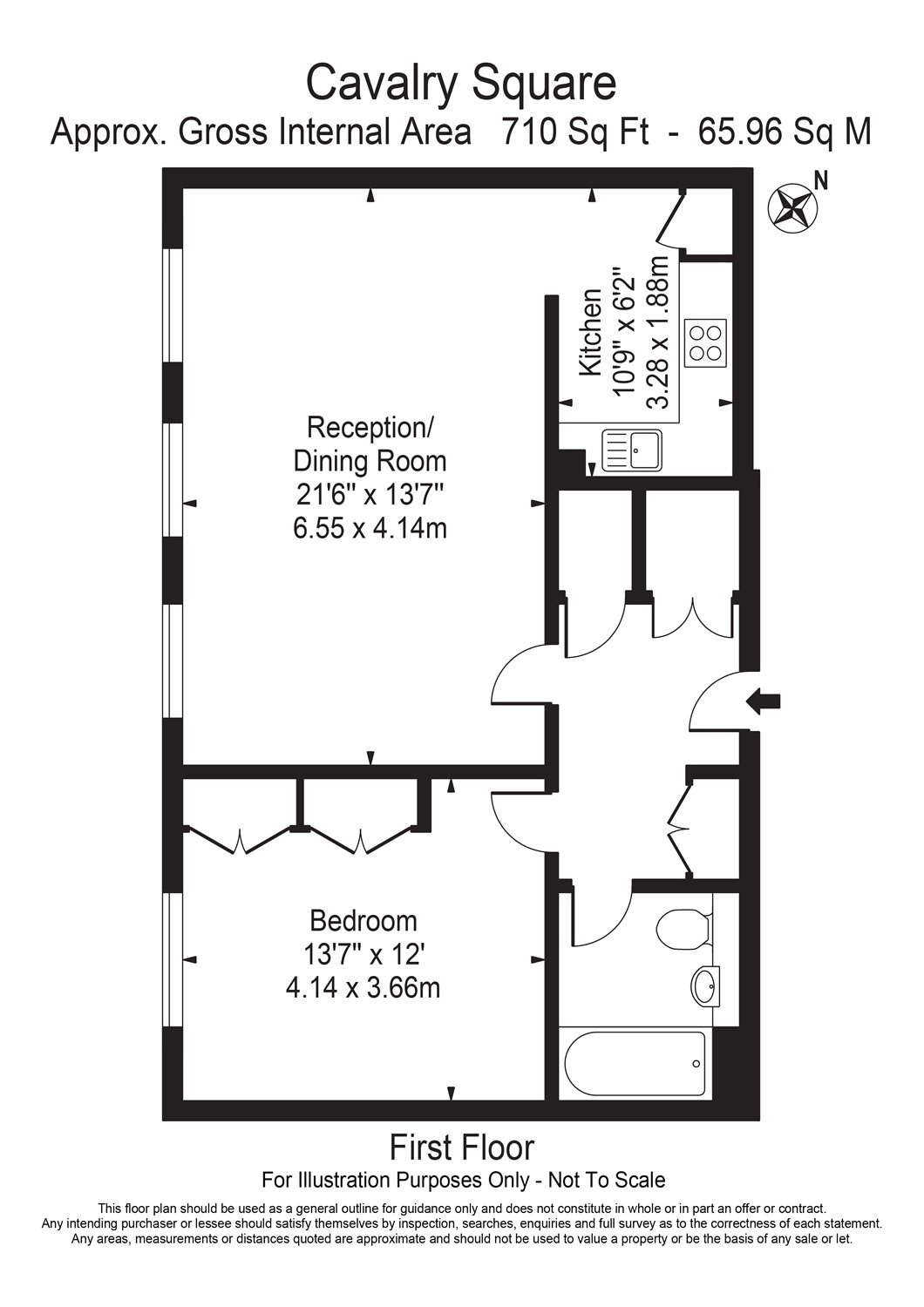 1 Bedrooms Flat to rent in Cavalry Square, London SW3