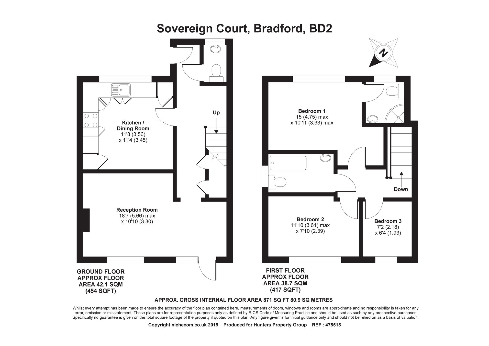 3 Bedrooms End terrace house for sale in Sovereign Court, Bradford BD2