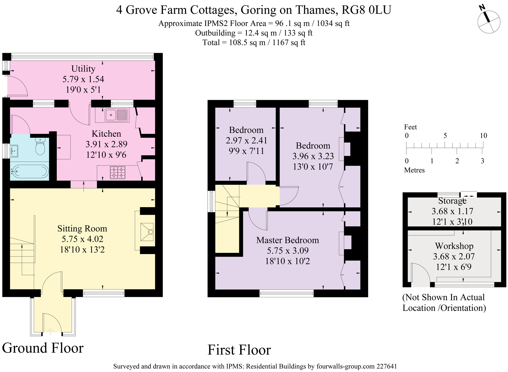 3 Bedrooms Semi-detached house for sale in 4 Grove Farm Cottages, Goring On Thames RG8