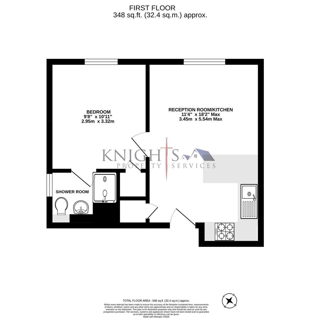 55, Albert Road, Bagshot floorplan