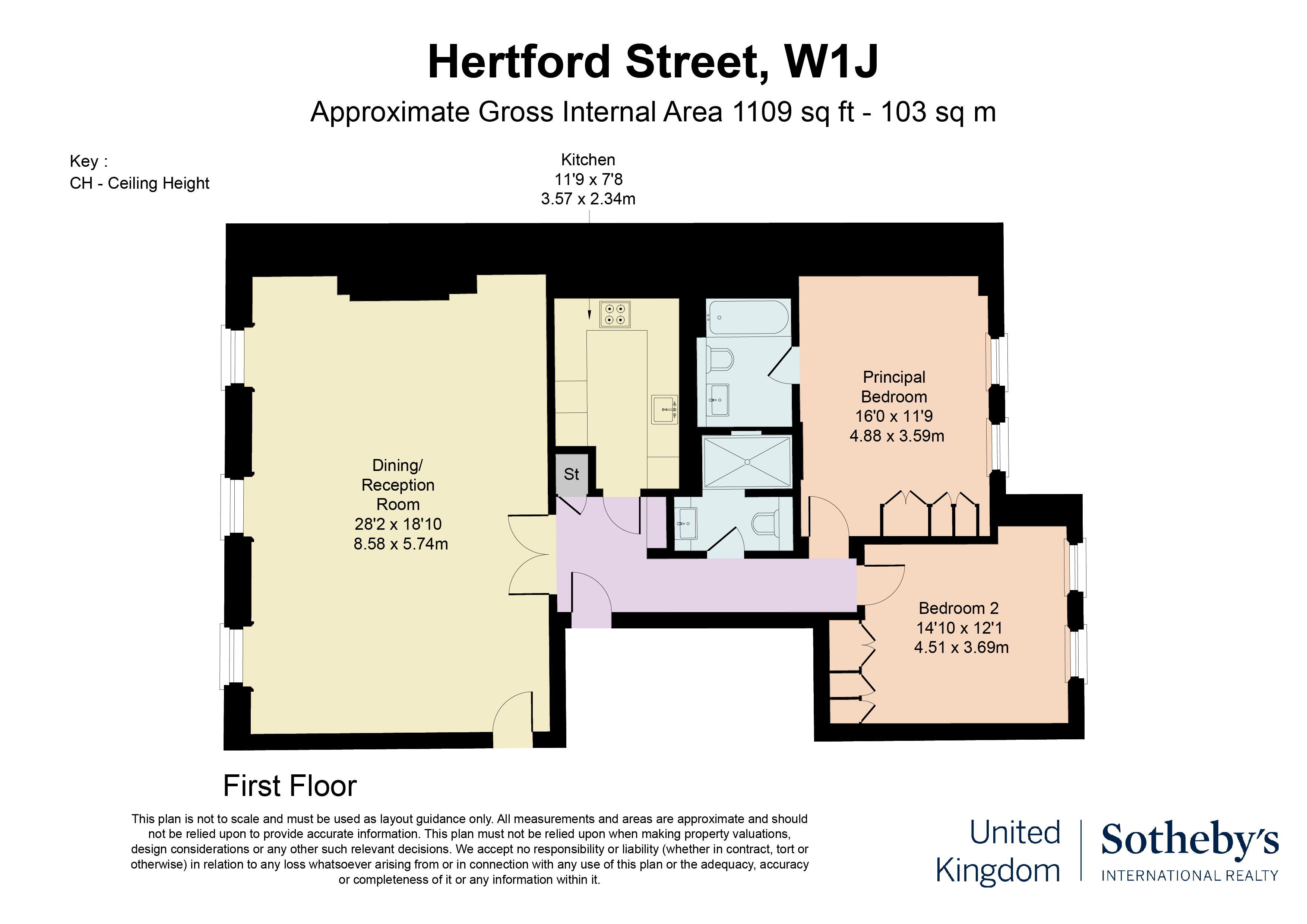 2, 22 Hertford Street, London floorplan