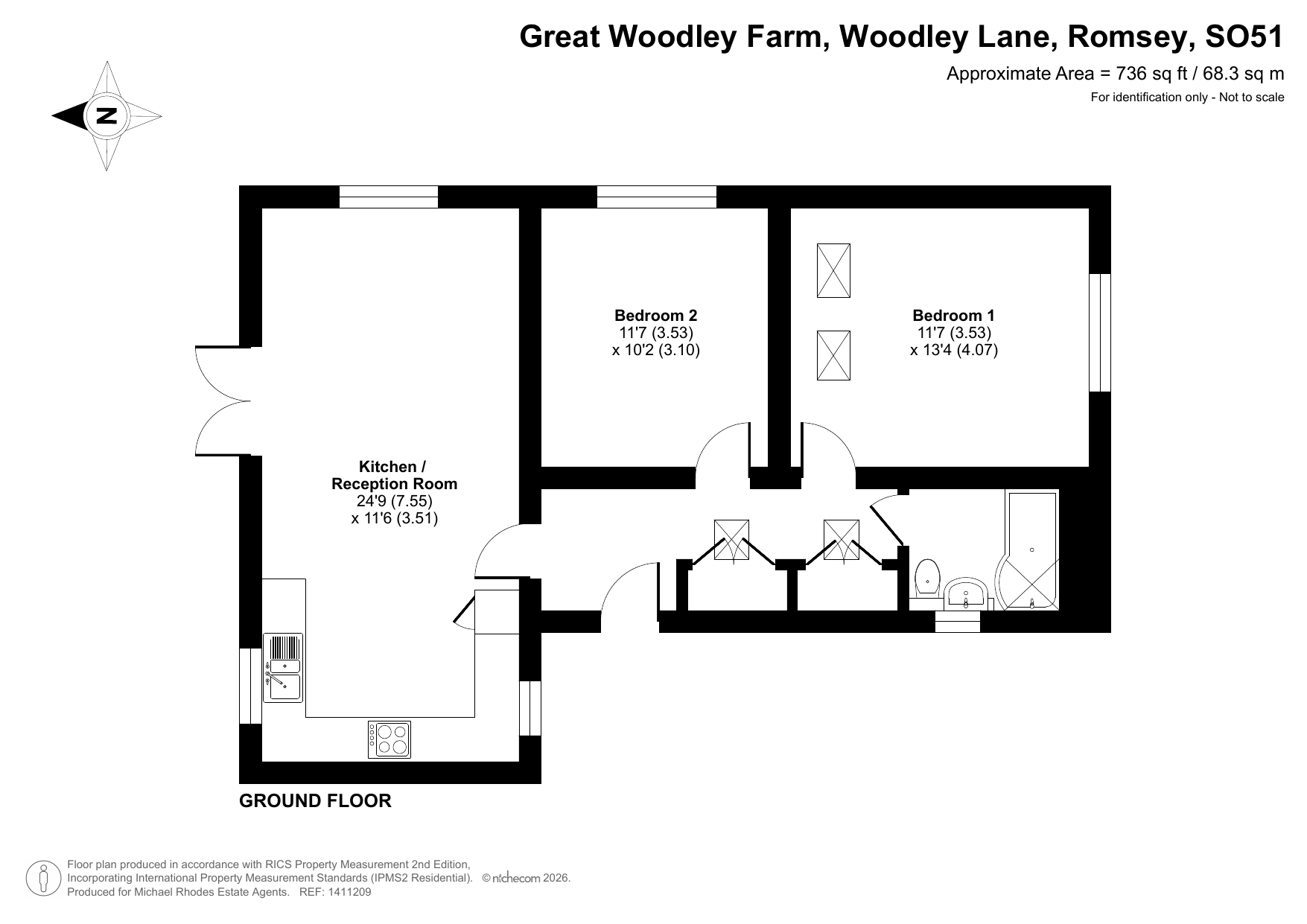 1 The Paddock, Great Woodley Farm,, Woodley Lane, Hampshire floorplan