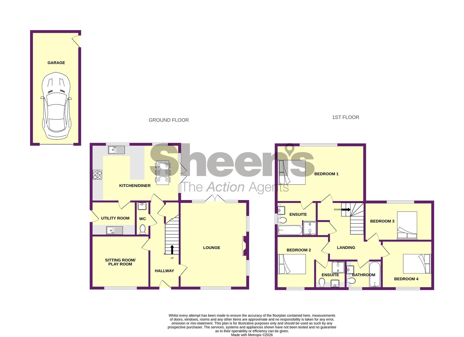 9, St. Andrews Close, Weeley floorplan