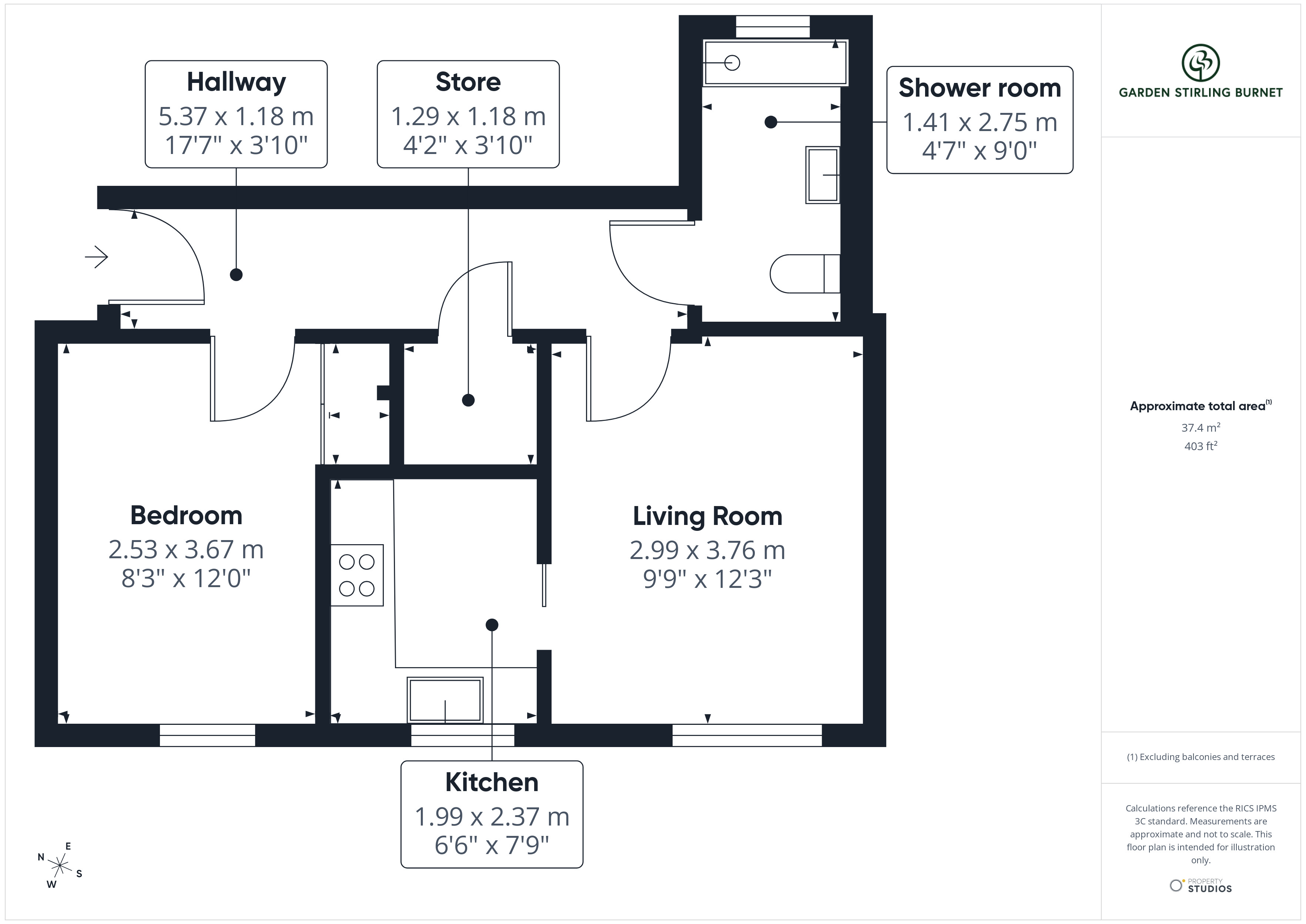 22, Knox Court, Knox Place, Haddington floorplan