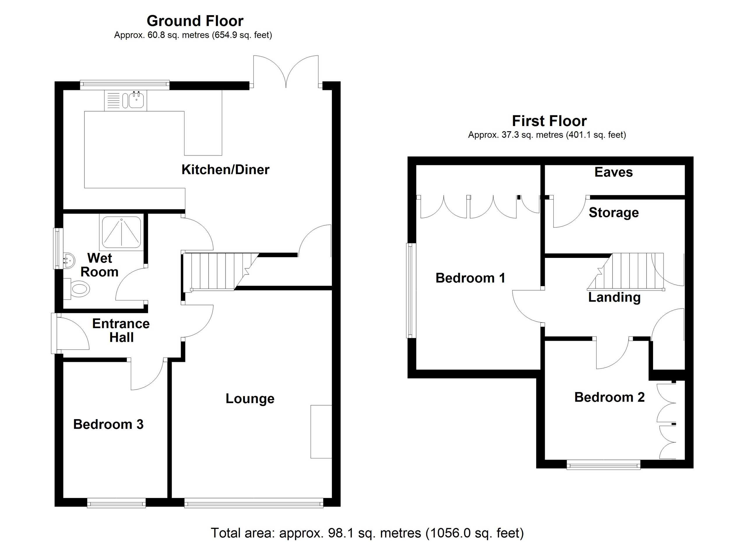 13 Milbourne Close, Merthyr Tydfil floorplan