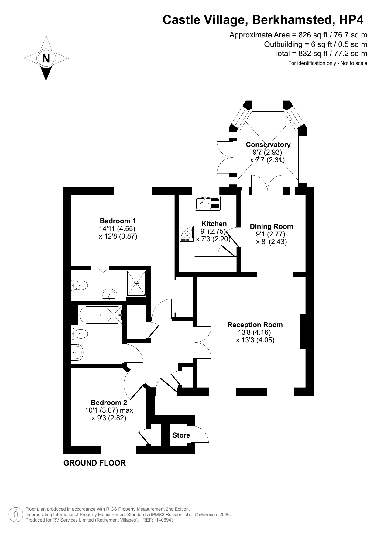 10, Whybrow Gardens, Castle Village, Hertfordshire floorplan