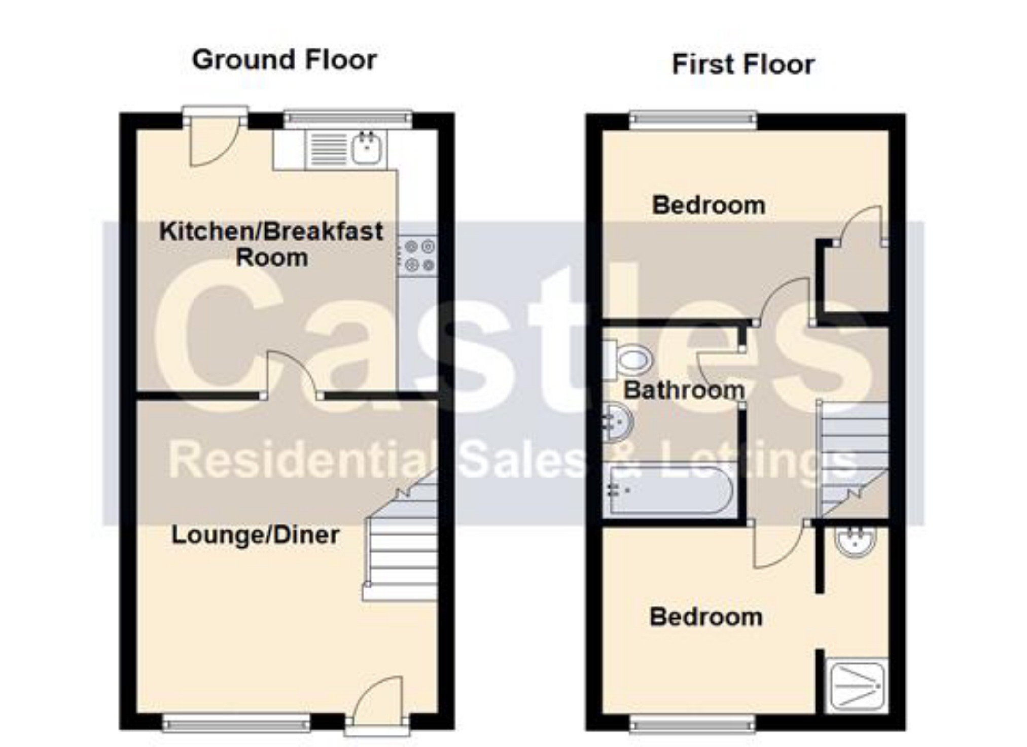 2 Bedrooms Terraced house to rent in Cobbett Close, Swindon SN25