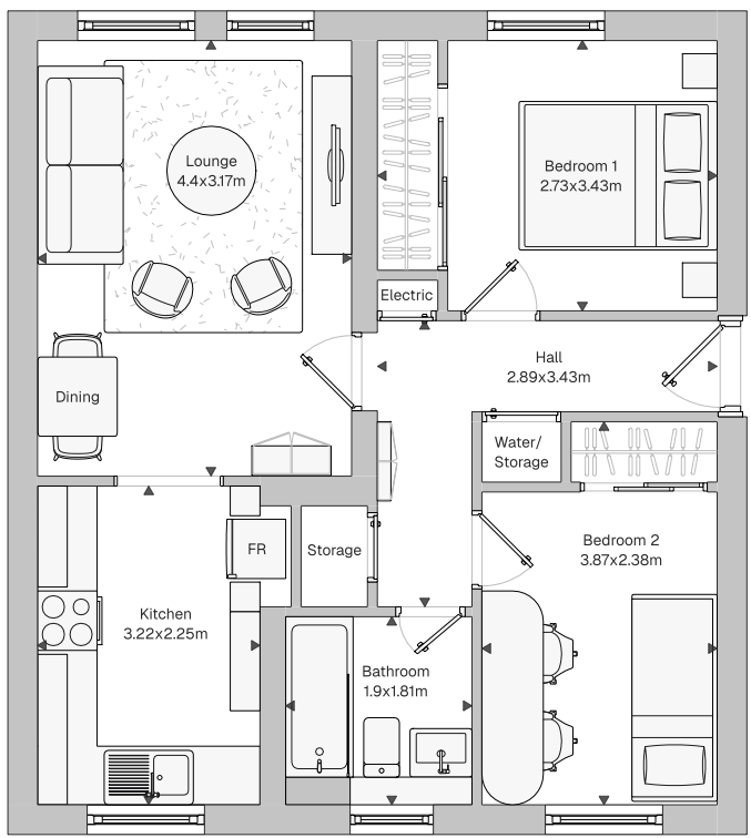Meadowfield Court, Edinburgh floorplan