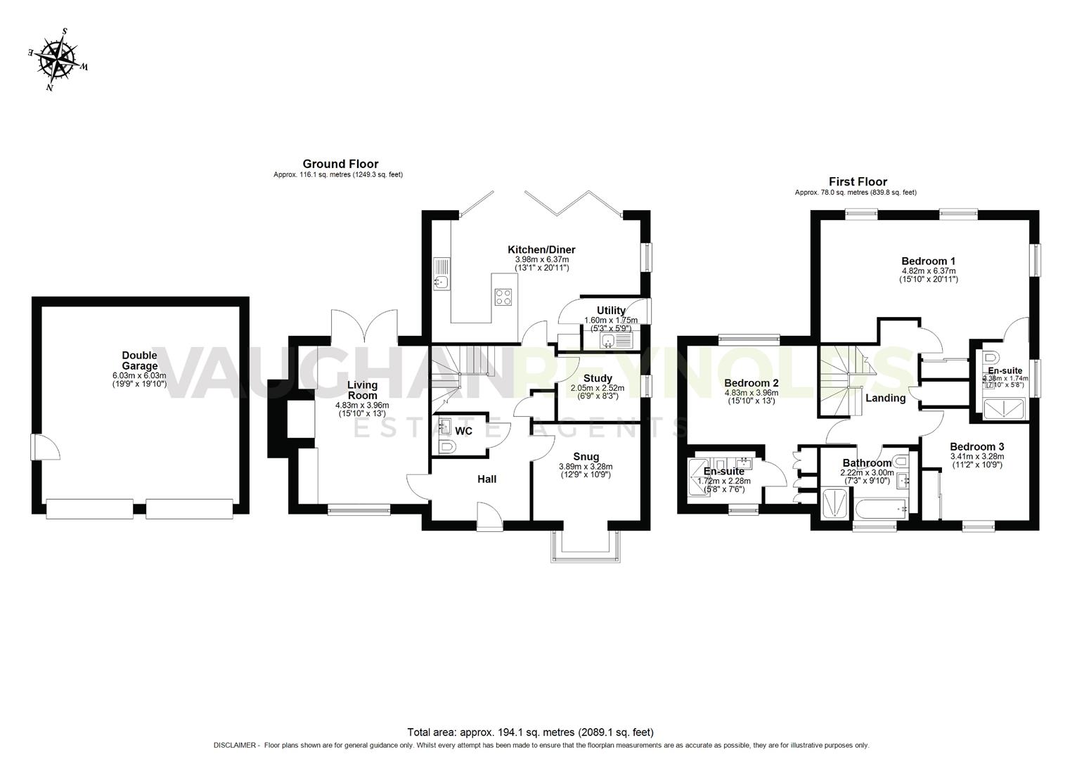 5, Badgers Close, Stratford-Upon-Avon floorplan