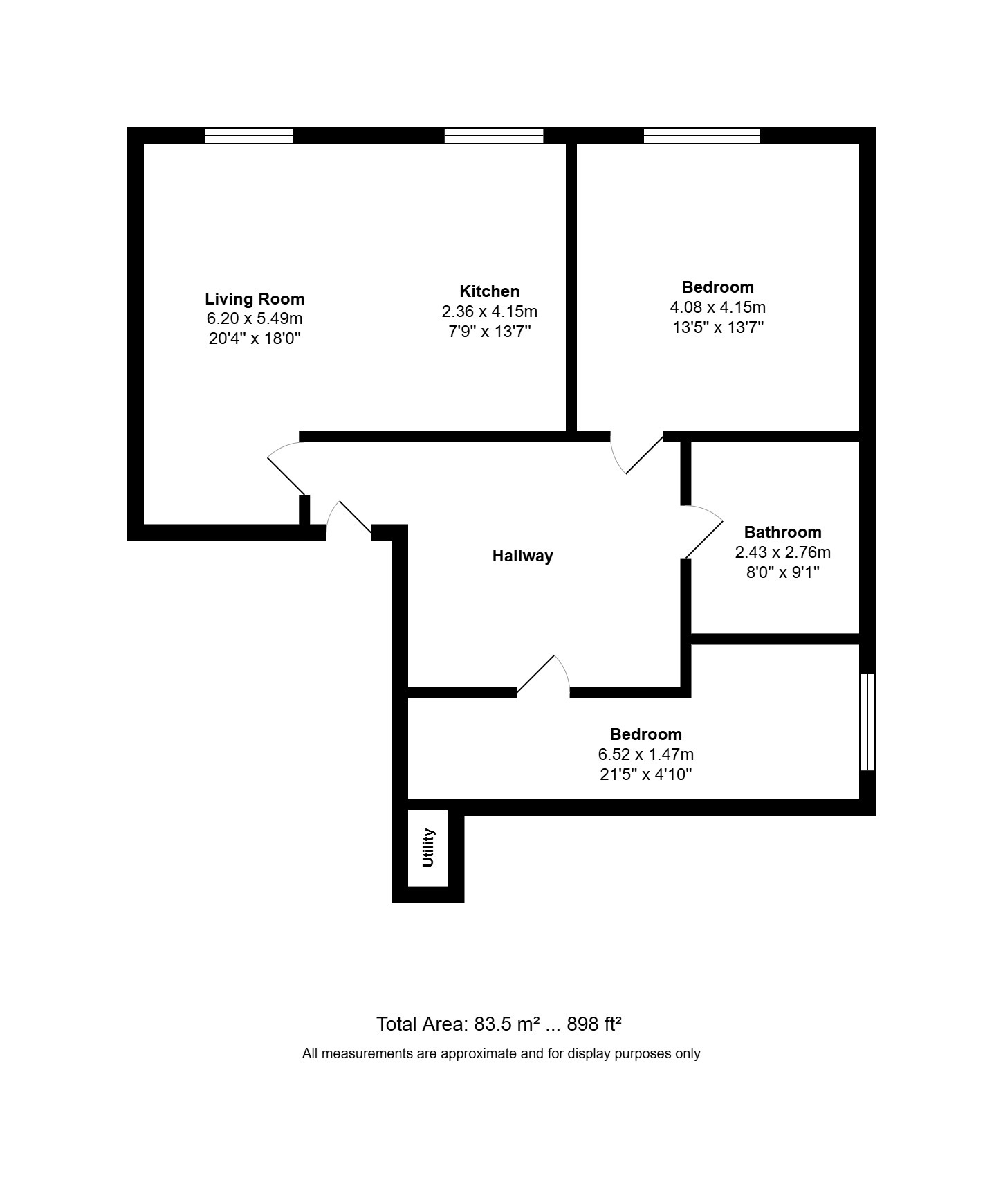 Flat 5, 104 Liverpool Road, Southport floorplan