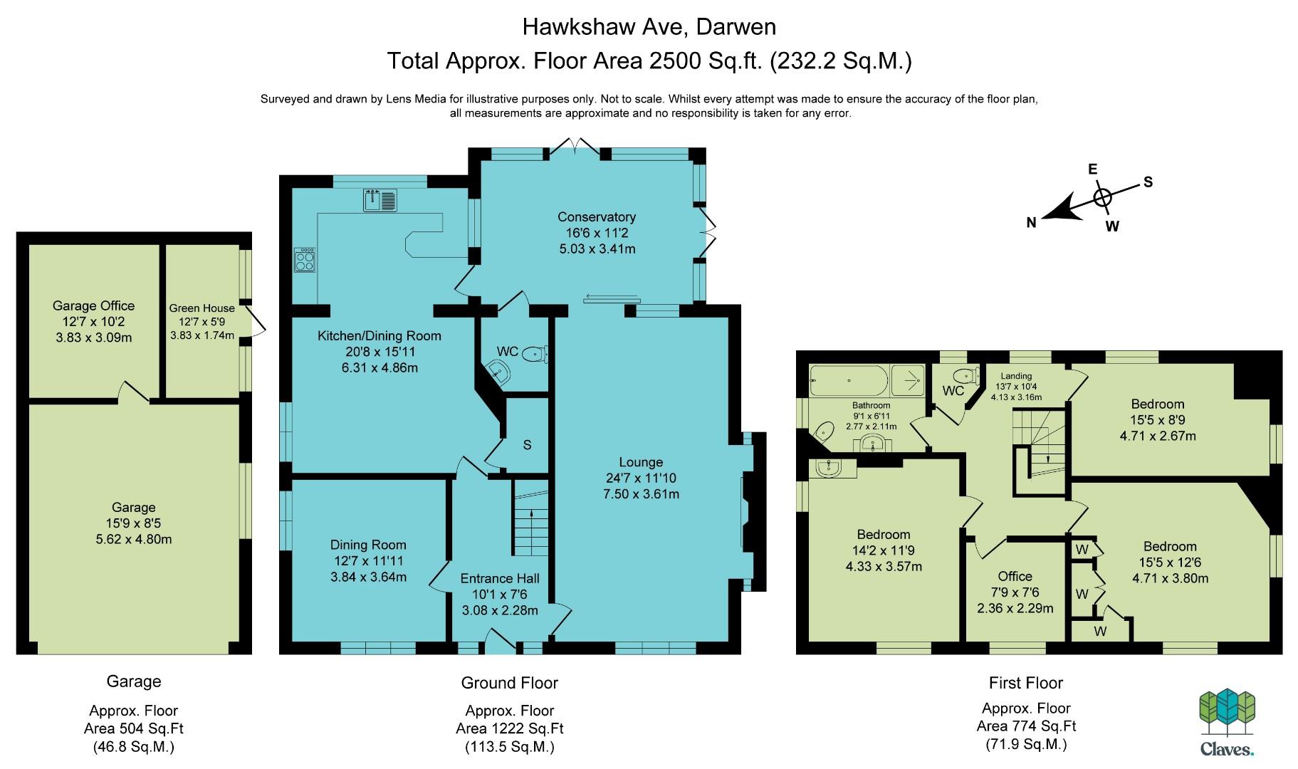 17, Hawkshaw Avenue, Darwen floorplan