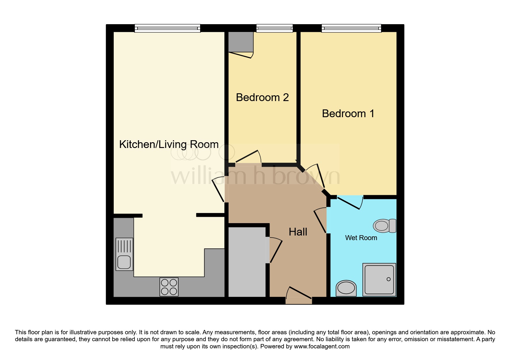 Apartment 54, Casson Court, Church Street, Doncaster floorplan