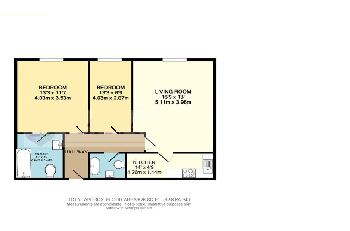 2 Bedrooms Flat to rent in Castle Road, Camberley, Surrey, Surey GU15