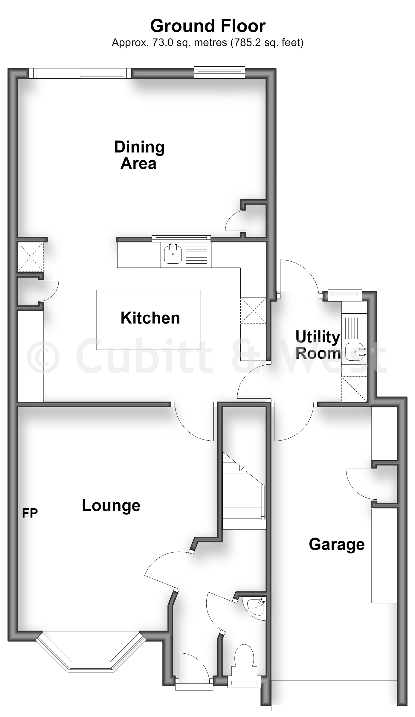 1, Condor Mews, Littlehampton floorplan